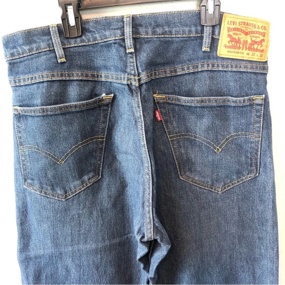 Men’s Levi’s Western Fit Denim Blue Jeans W32 L36